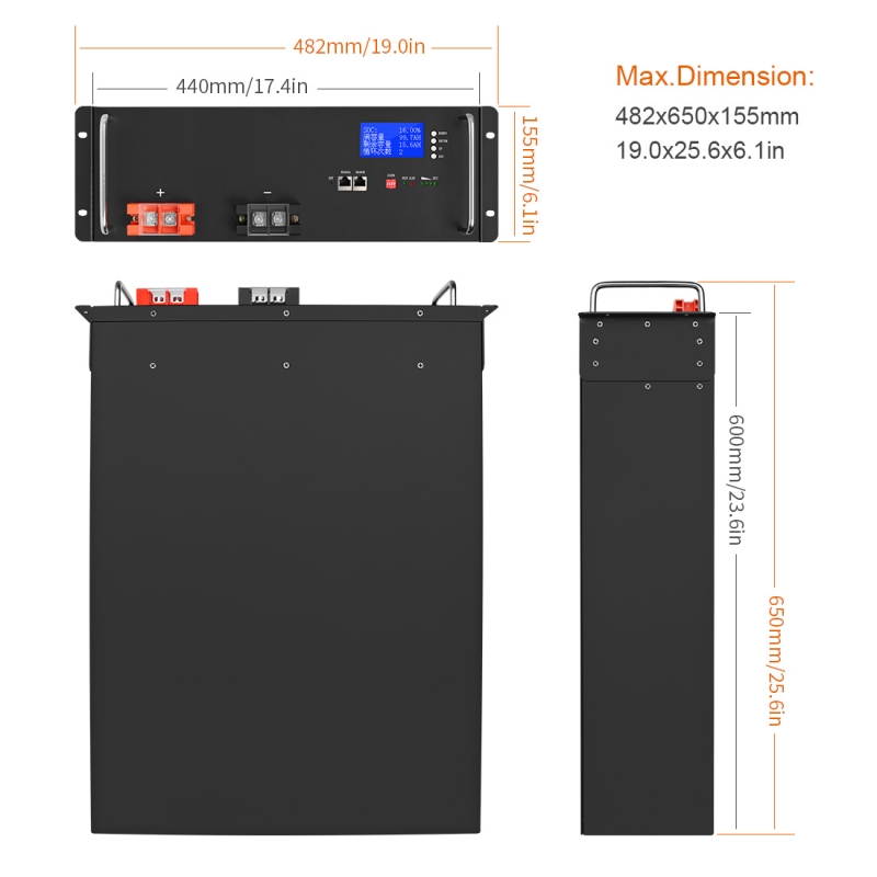 51.2V 100Ah LFP Battery